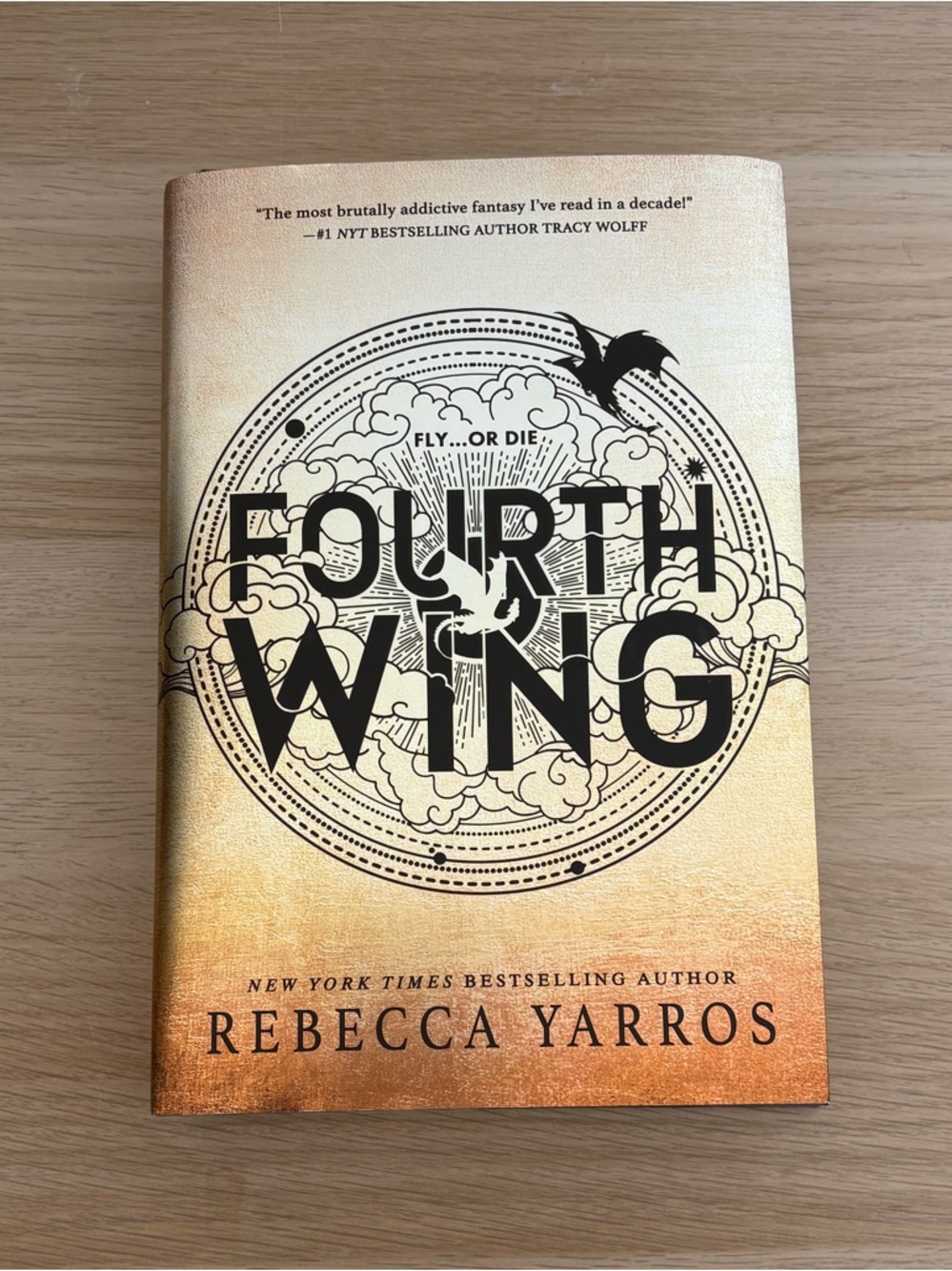 Fourth Wing Hardcover Fantasy Book | Rebecca Yarros | Bestseller | EUC